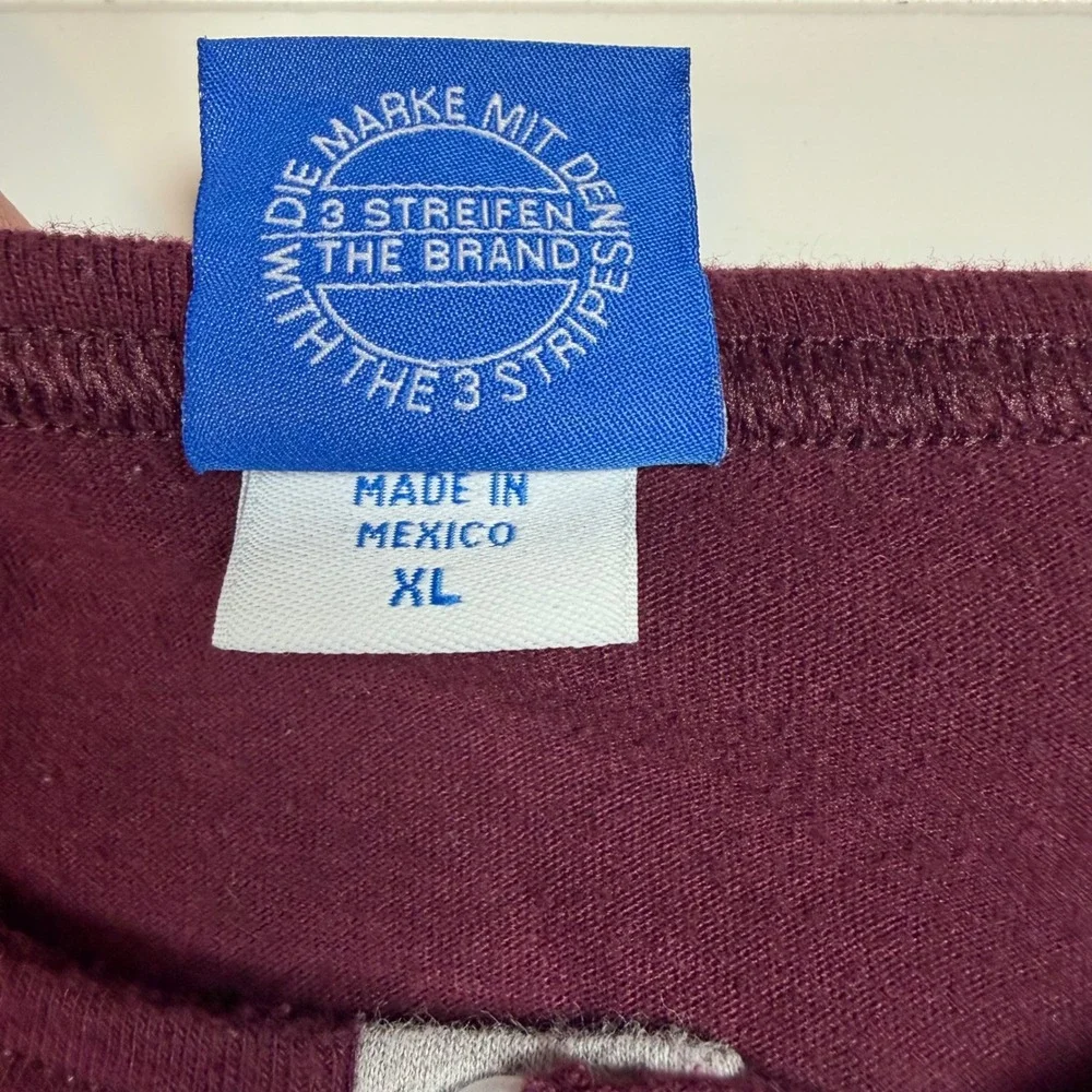 Adidas Originals Missouri State Bears Henley Shirt Mens XL Raglan Baseball Flaw⁠